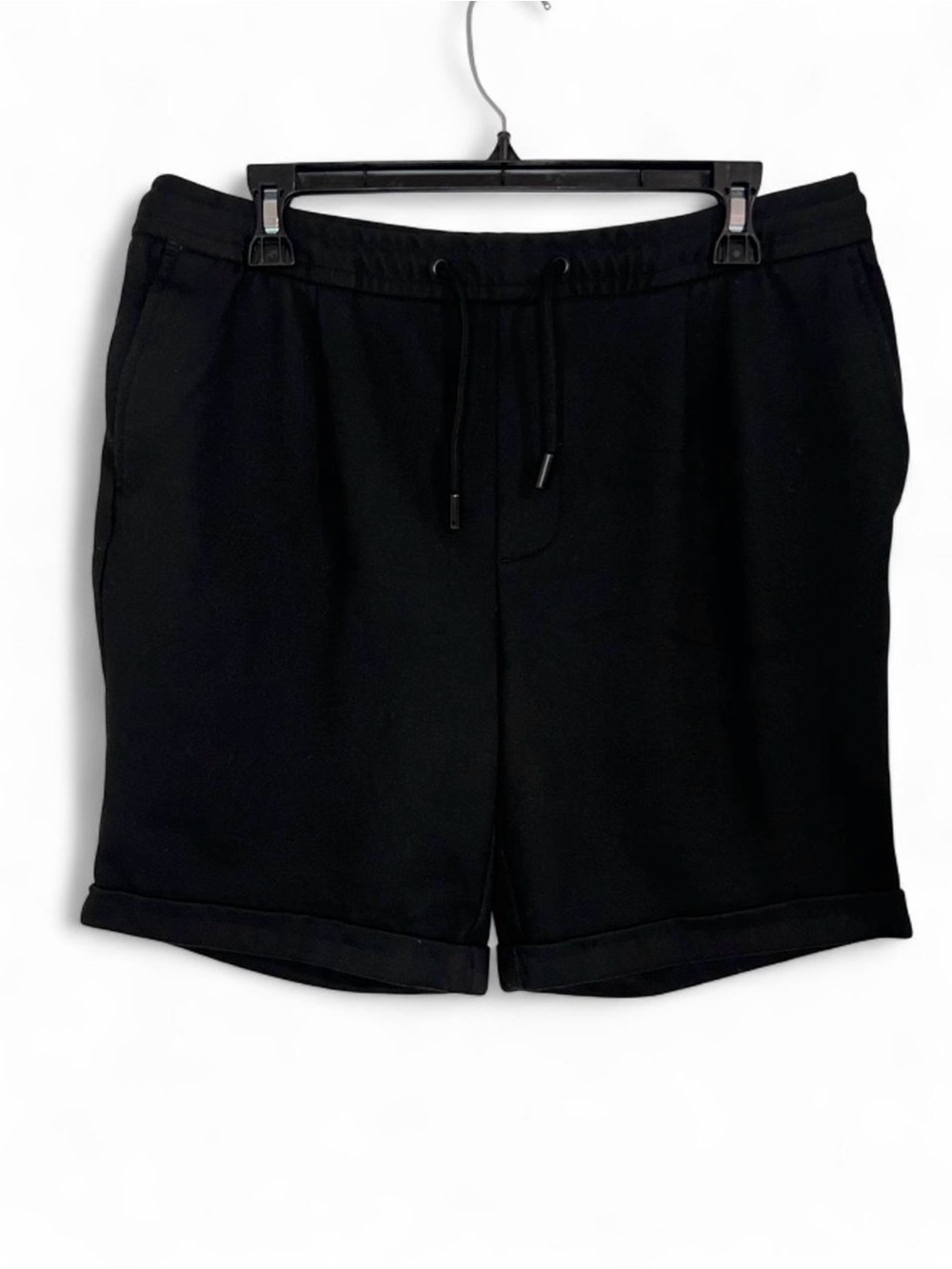 Zara Men's Black Athletic Drawstring Shorts